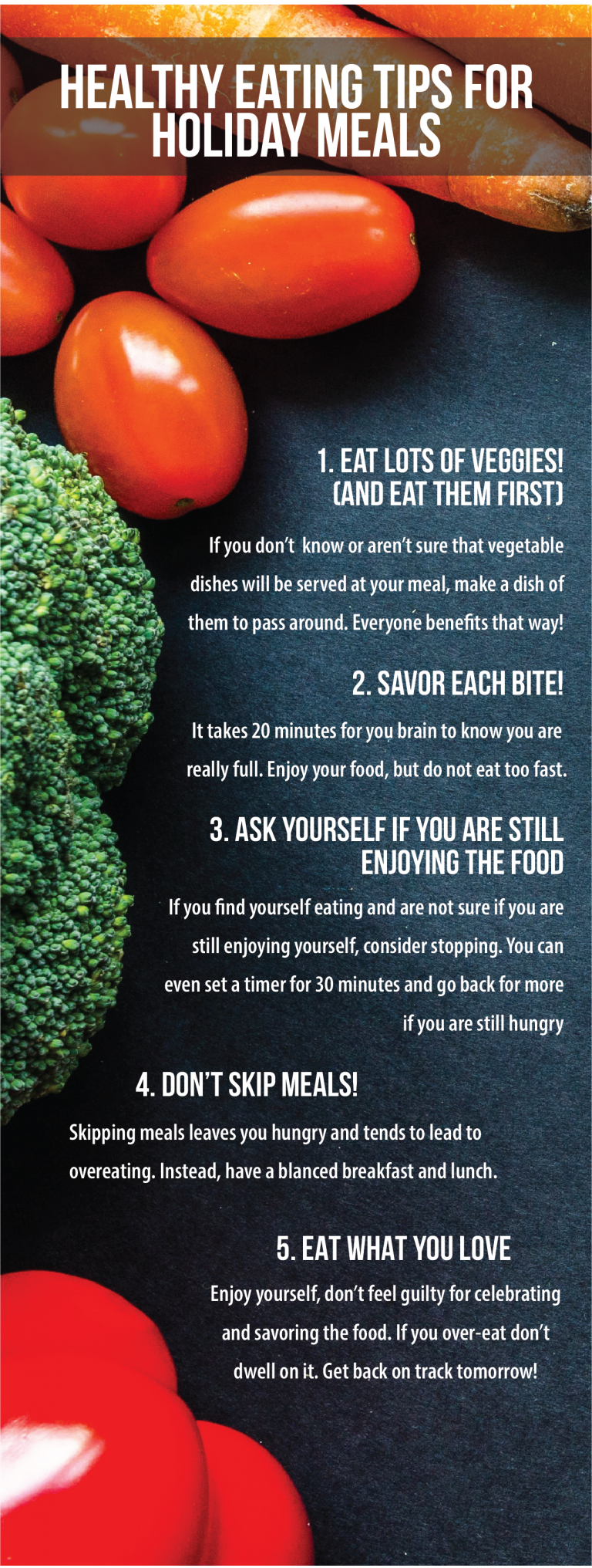 Healthy Holiday Meal Eating Eating Tips