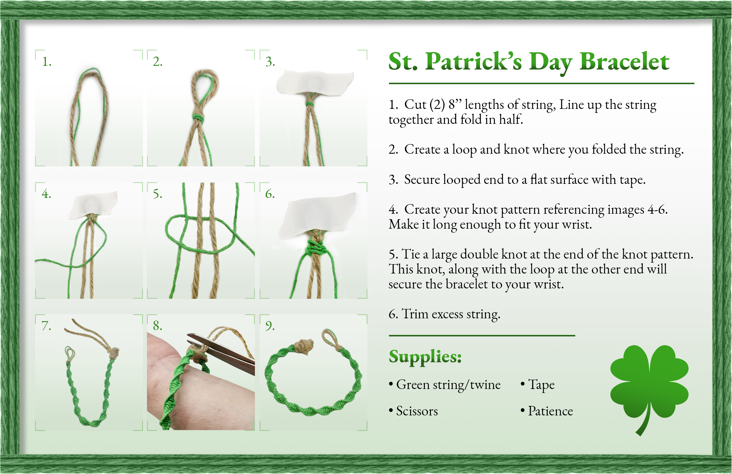 St. Patrick's Day Bracelete