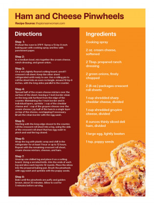 Ham and Cheese Pinwheels