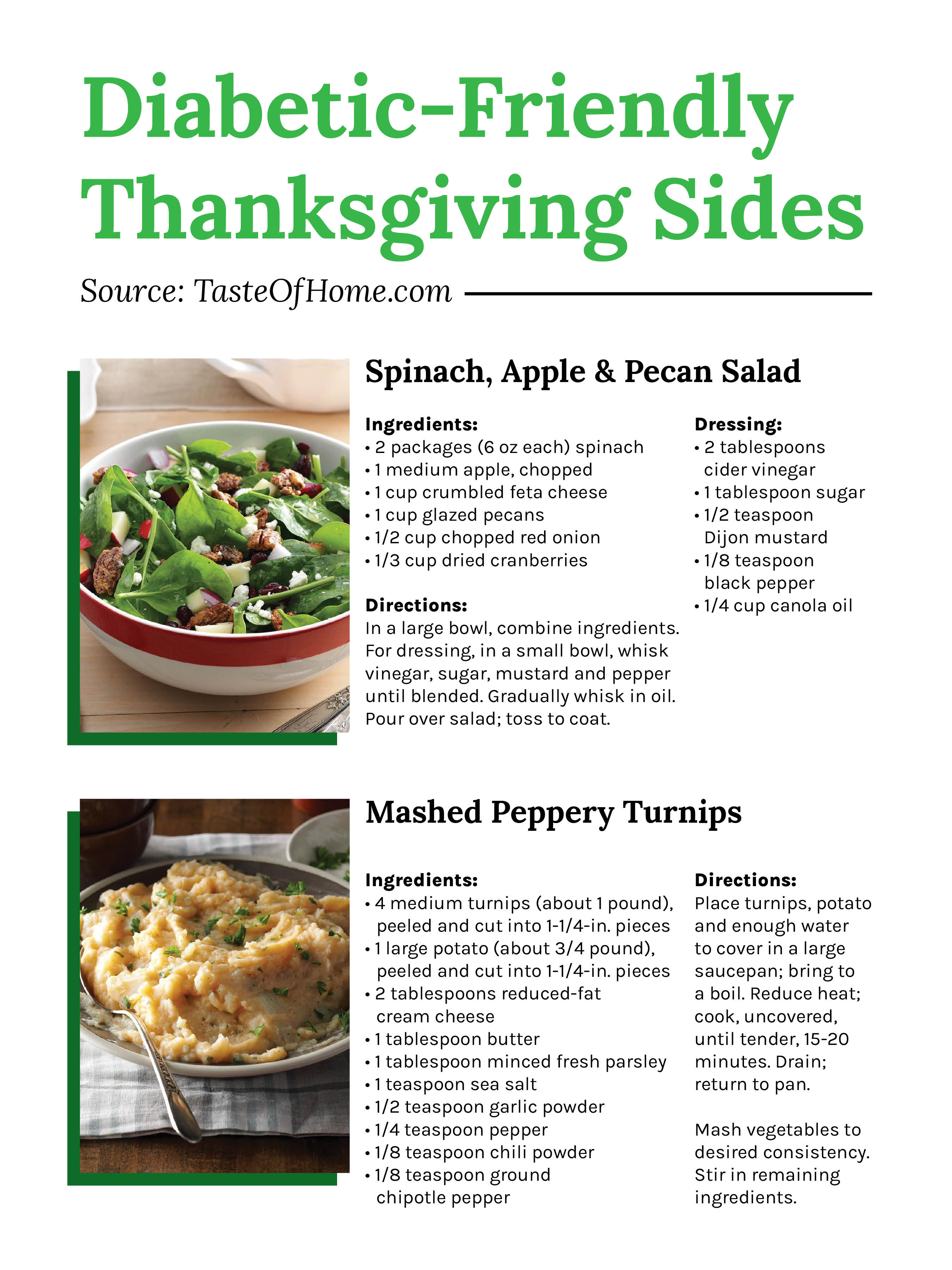 Diabetic-Friendly Thanksgiving Sides