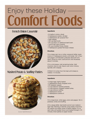 Enjoy these Holiday Comfort Foods