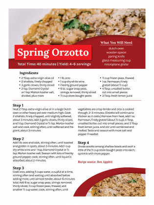 Spring Orzotto